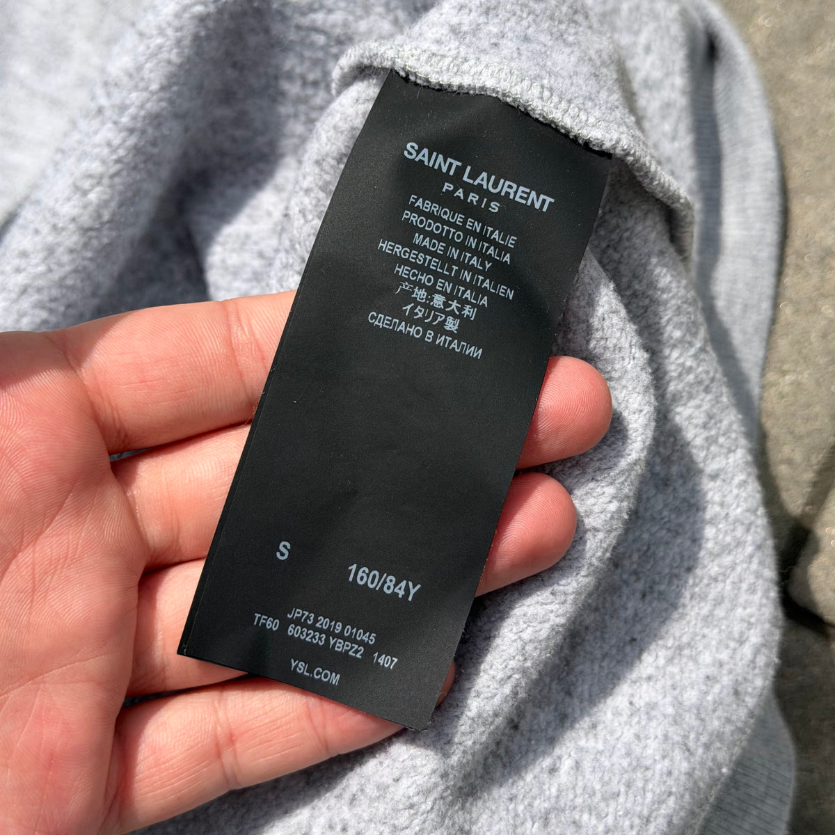 2018 Saint Laurent Paris Malibu Crewneck
