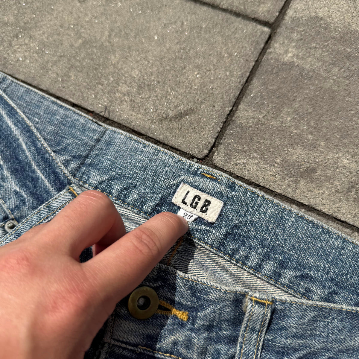 Le Grande Bleu Washed Blue Denim