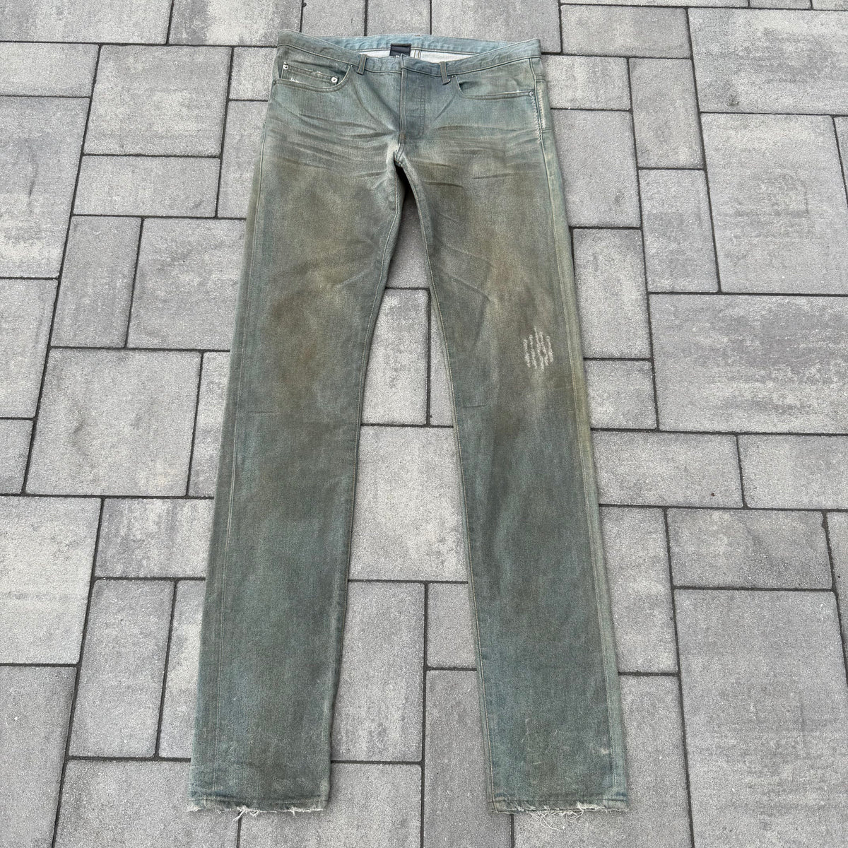 SS04 Dior Homme Dirty Clair Clawmark Denim
