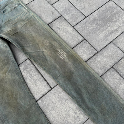 SS04 Dior Homme Dirty Clair Clawmark Denim