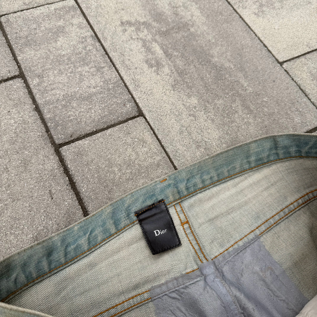SS04 Dior Homme Dirty Clair Clawmark Denim