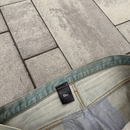 SS04 Dior Homme Dirty Clair Clawmark Denim