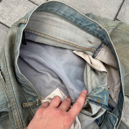 SS04 Dior Homme Dirty Clair Clawmark Denim