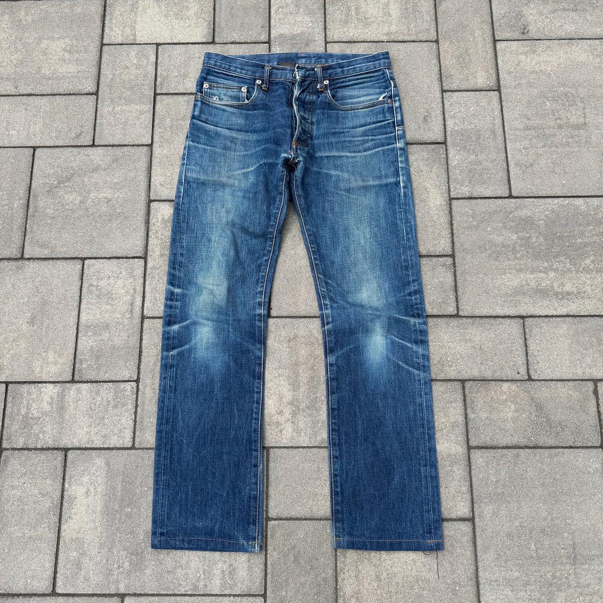 AW03 Dior Homme Whiskered Blue Denim