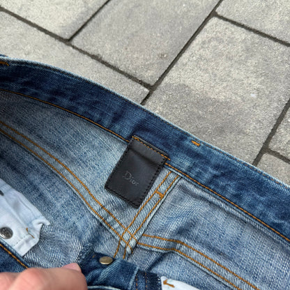 AW03 Dior Homme Whiskered Blue Denim
