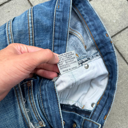 AW03 Dior Homme Whiskered Blue Denim
