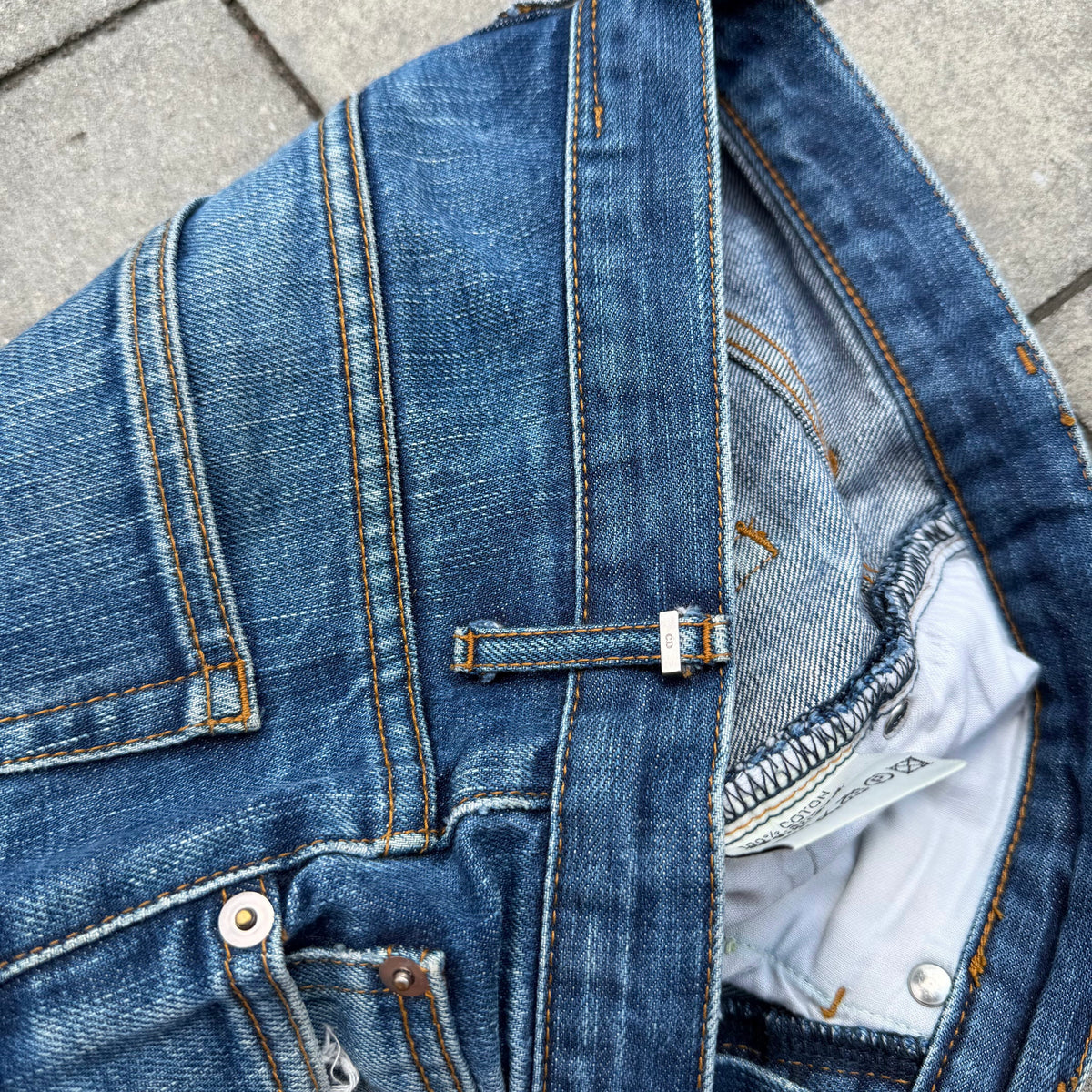 AW03 Dior Homme Whiskered Blue Denim