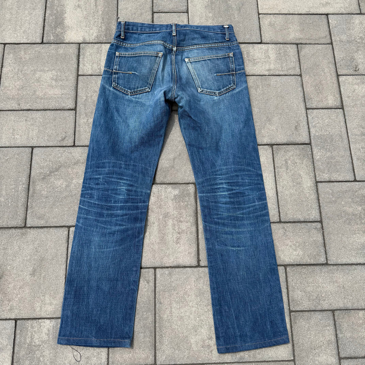 AW03 Dior Homme Whiskered Blue Denim