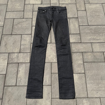AW07 Dior Homme Black Waxed Denim