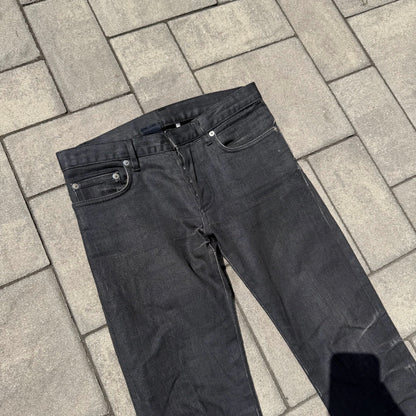 AW07 Dior Homme Black Waxed Denim