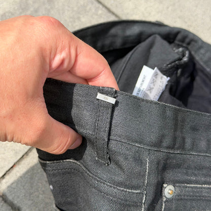 AW07 Dior Homme Black Waxed Denim