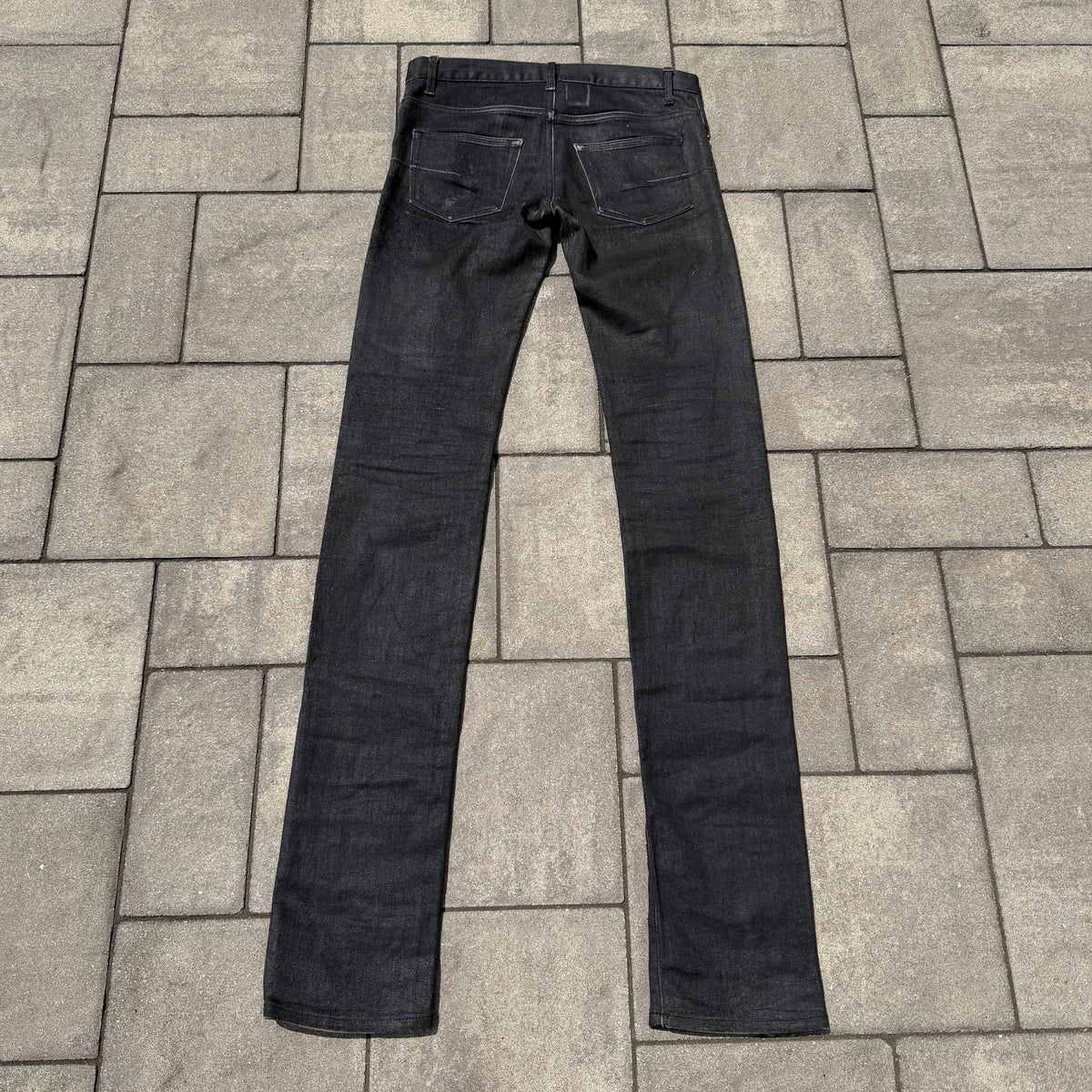 AW07 Dior Homme Black Waxed Denim