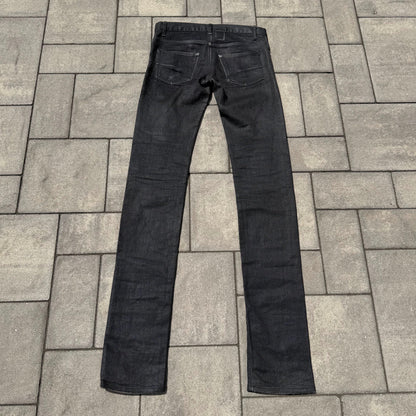 AW07 Dior Homme Black Waxed Denim