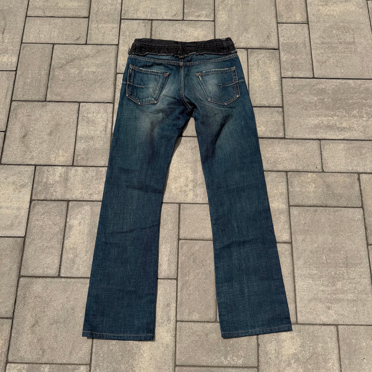 AW06 Dior Homme Bootcut Cummerbund Denim