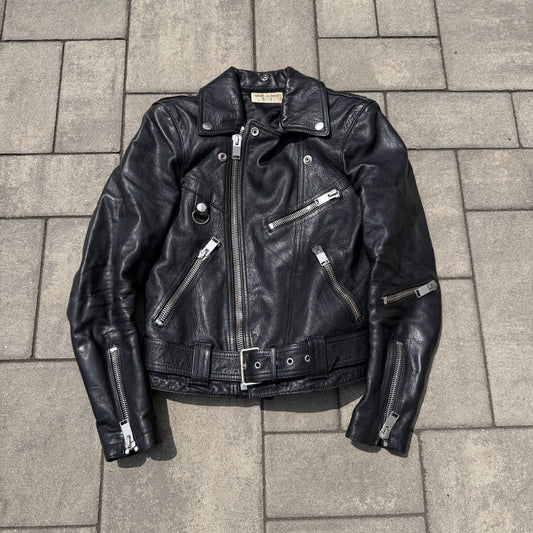 FW15 Saint Laurent Paris Leather Moto Jacket