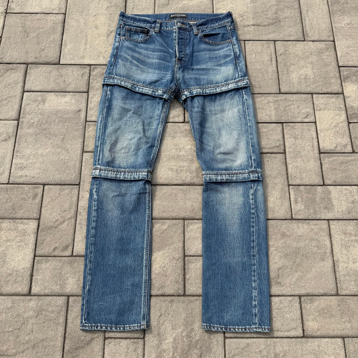SS18 Balenciaga Blue Convertible Denim