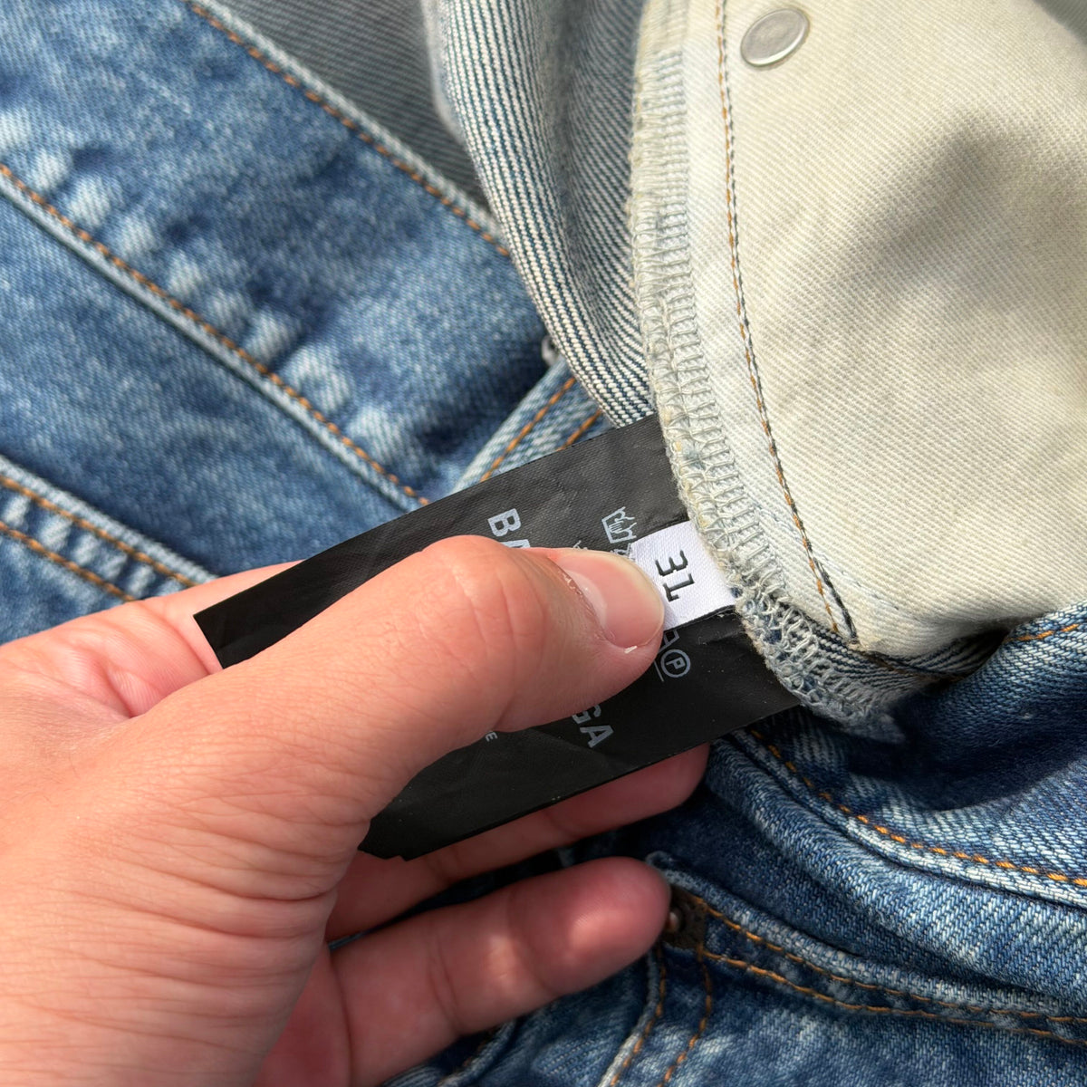 SS18 Balenciaga Blue Convertible Denim