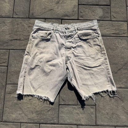 AW06 Rick Owens Beige Denim Shorts