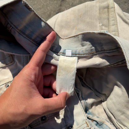 AW06 Rick Owens Beige Denim Shorts