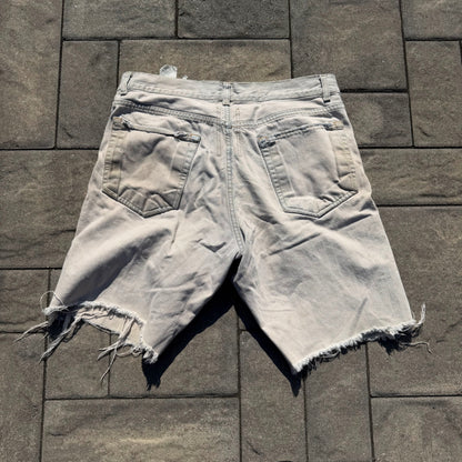 AW06 Rick Owens Beige Denim Shorts