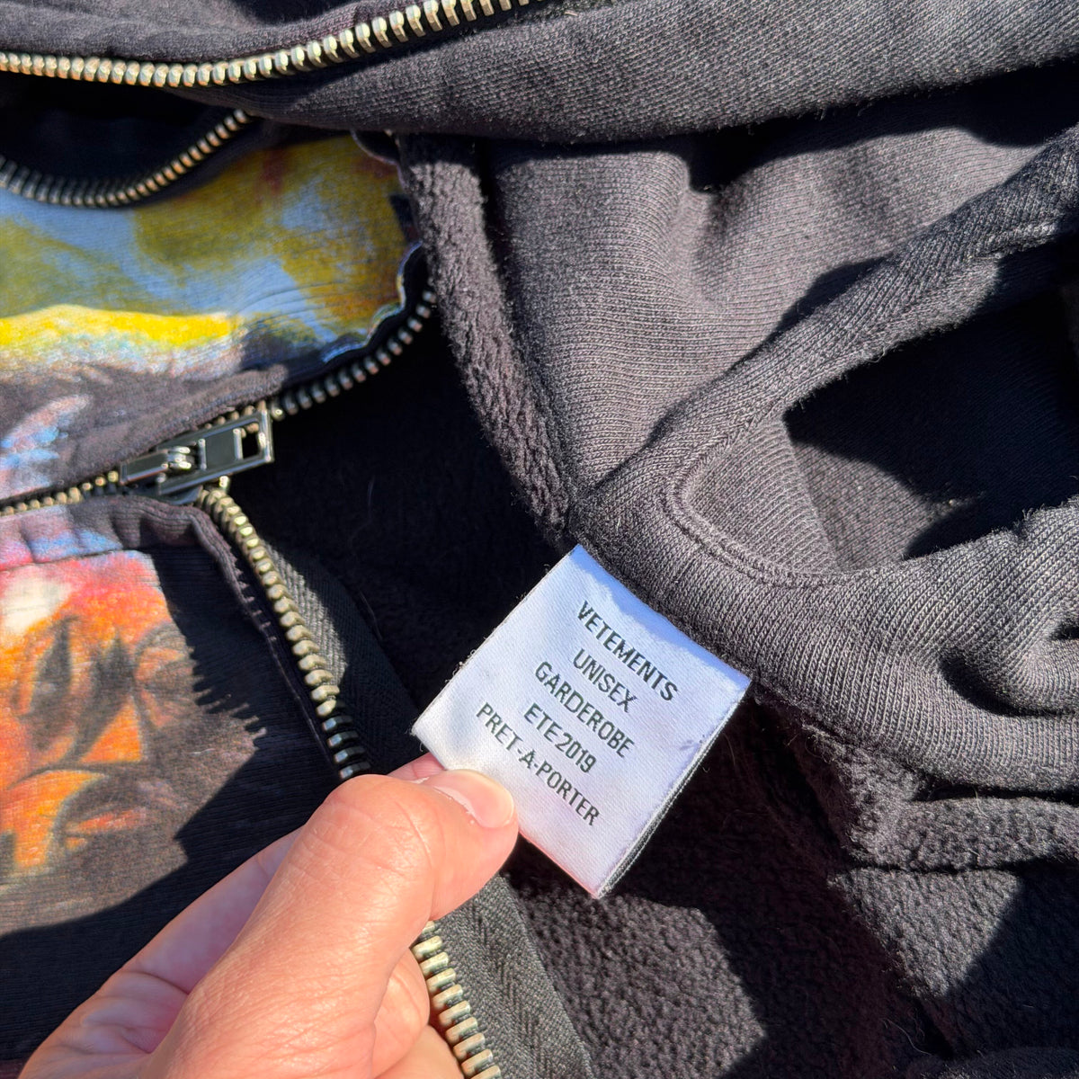 SS19 Vetements Russian Idol Zip Up Hoodie
