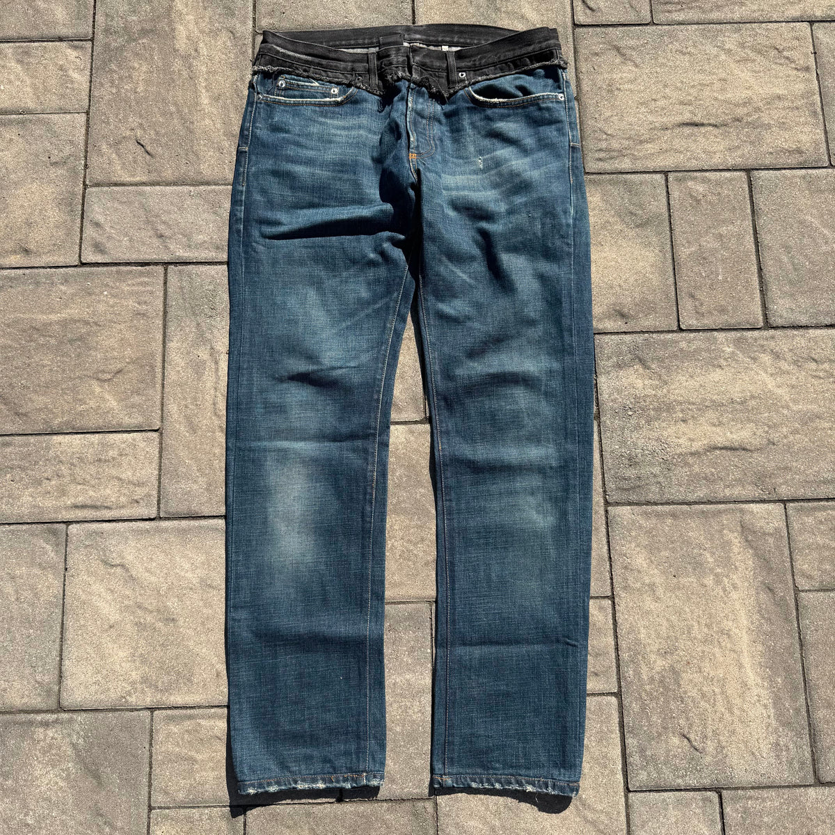 AW06 Dior Homme Blue Cummerbund Denim