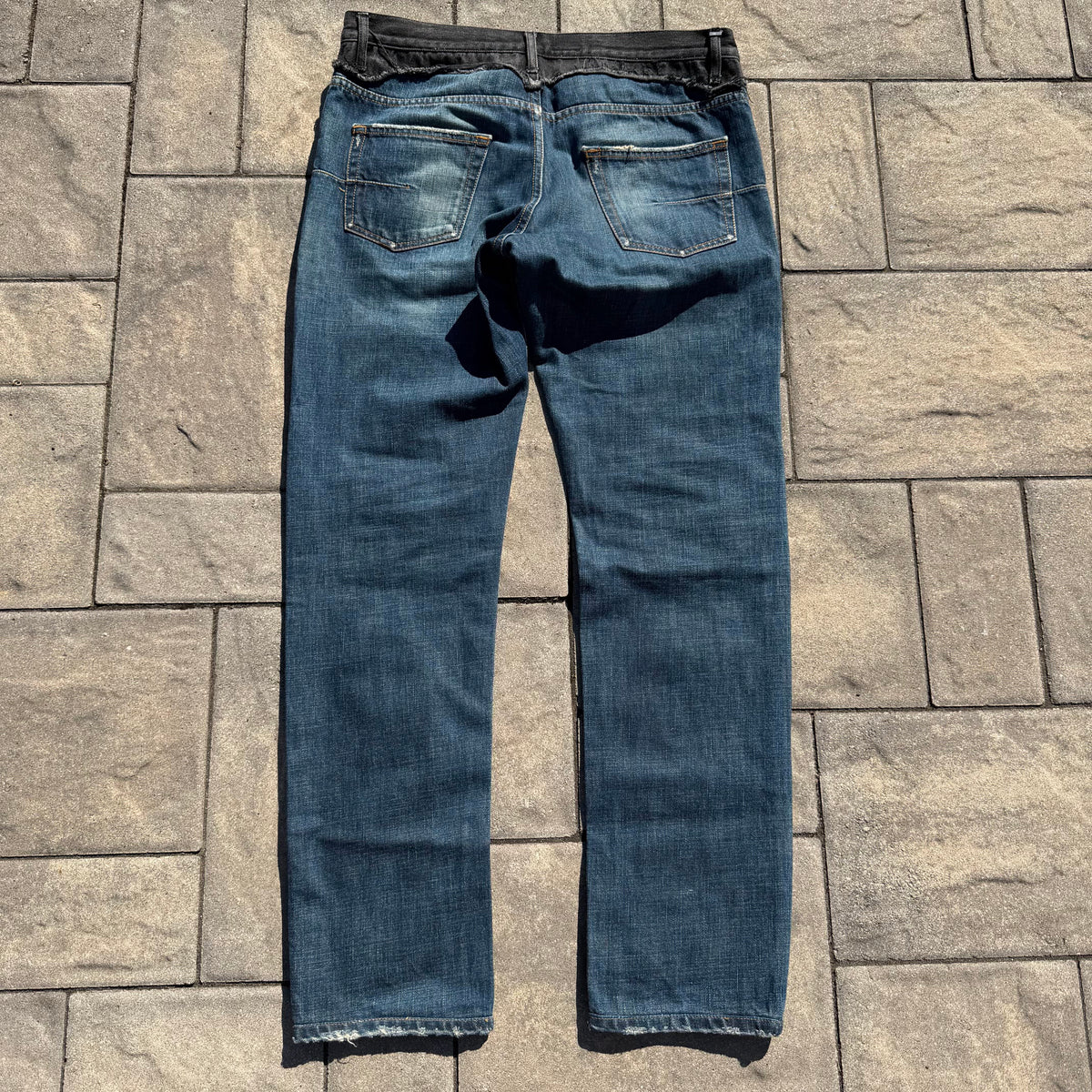 AW06 Dior Homme Blue Cummerbund Denim