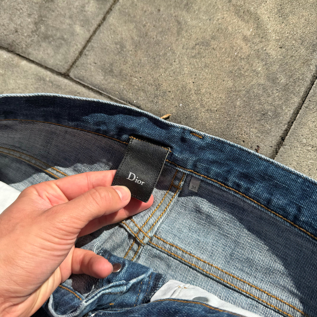 SS11 Dior Homme Blue Faded Denim 500