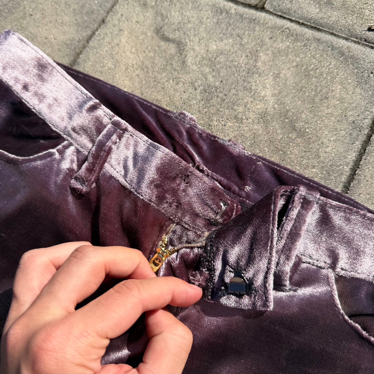 Miju Repairs 1/1 Pink Velour Pants
