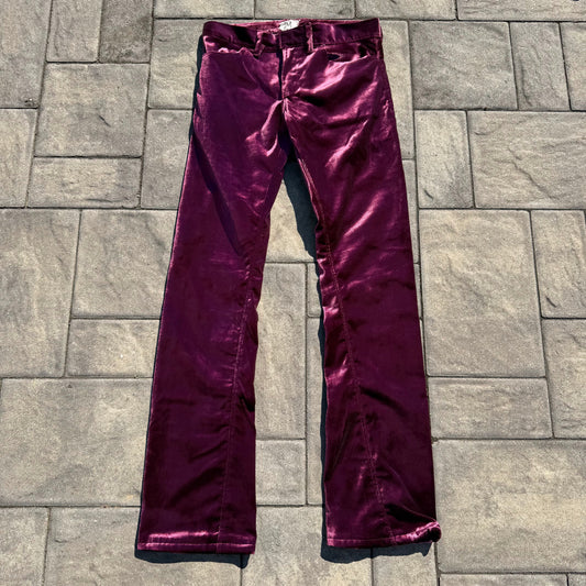 Miju Repairs 1/1 Burgundy Velour Pants