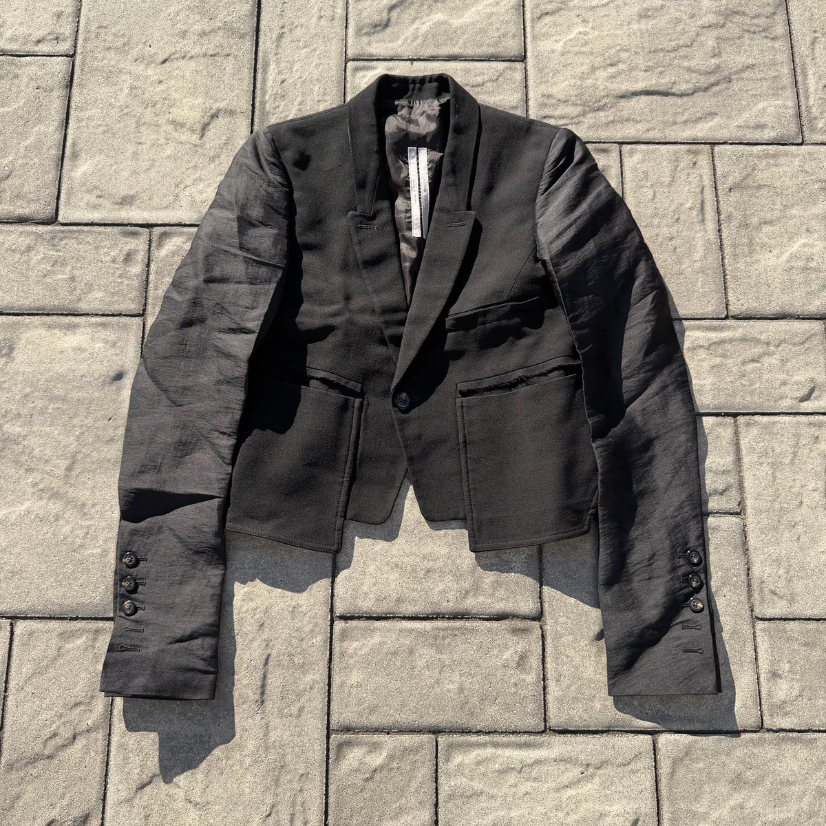 FW19 Rick Owens Cropped Blazer