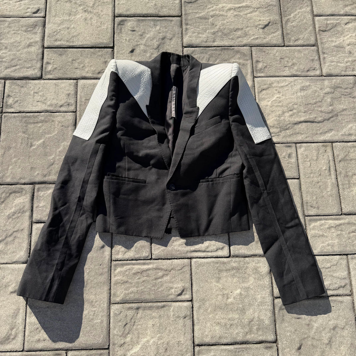 SS21 Rick Owens Padded Shoulder Blazer