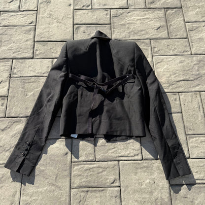SS21 Rick Owens Padded Shoulder Blazer