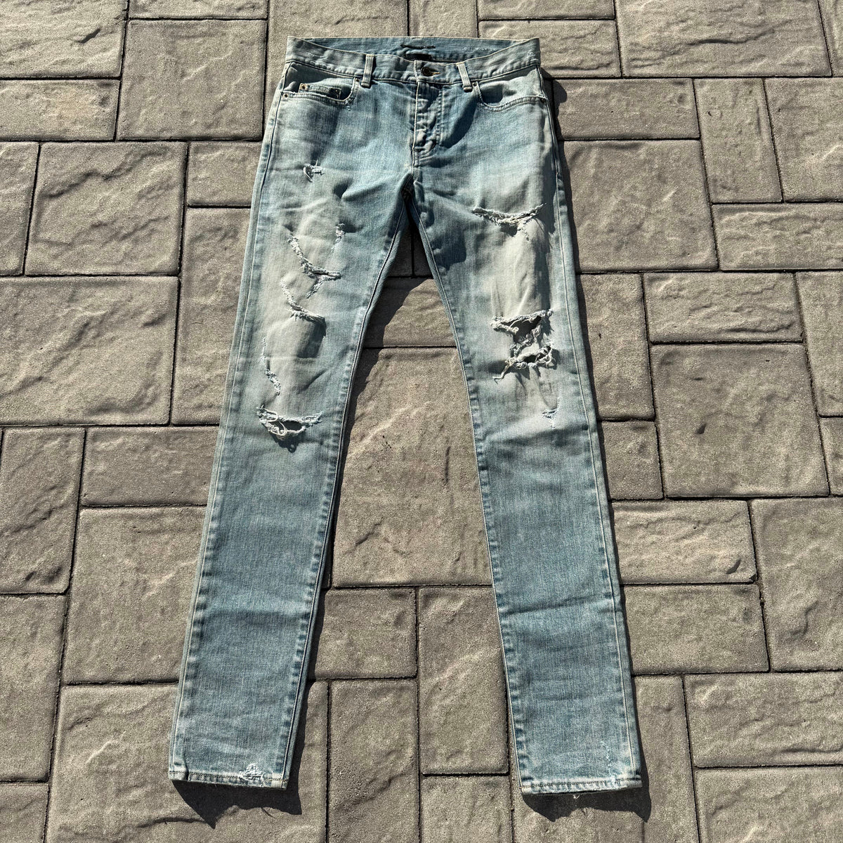 2016 Saint Laurent D02 Crash Denim