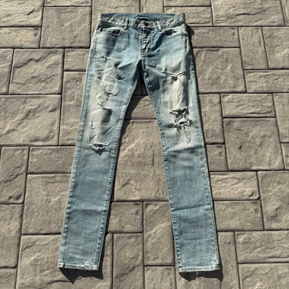 2016 Saint Laurent D02 Crash Denim