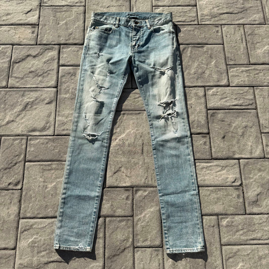 2016 Saint Laurent D02 Crash Denim
