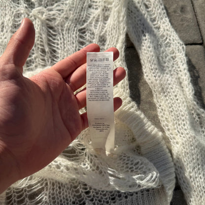 SS22 Rick Owens White Knit Top