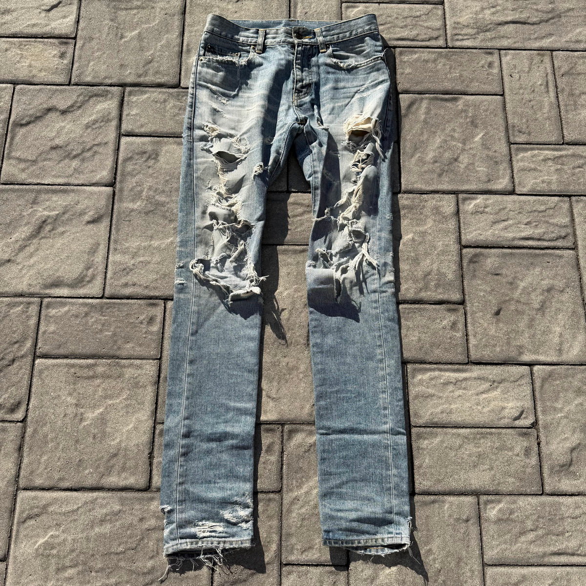 FW13 Saint Laurent Paris D02 Crash Denim