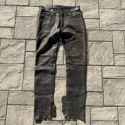 AW05 Undercover Lamb Leather Studded Pants