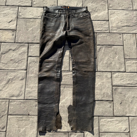 AW05 Undercover Lamb Leather Studded Pants