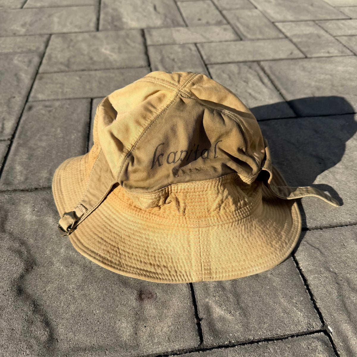 Kapital Beige Bucket Hat