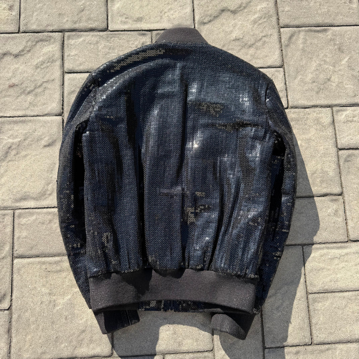 2017 Saint Laurent Paris Sequin Bomber Jacket