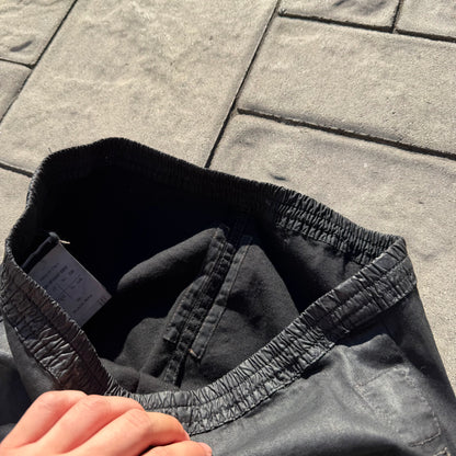 FW13 Rick Owens Black Waxed Leggings