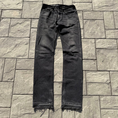 AW06 Dior Homme Satin Cummerbund Denim