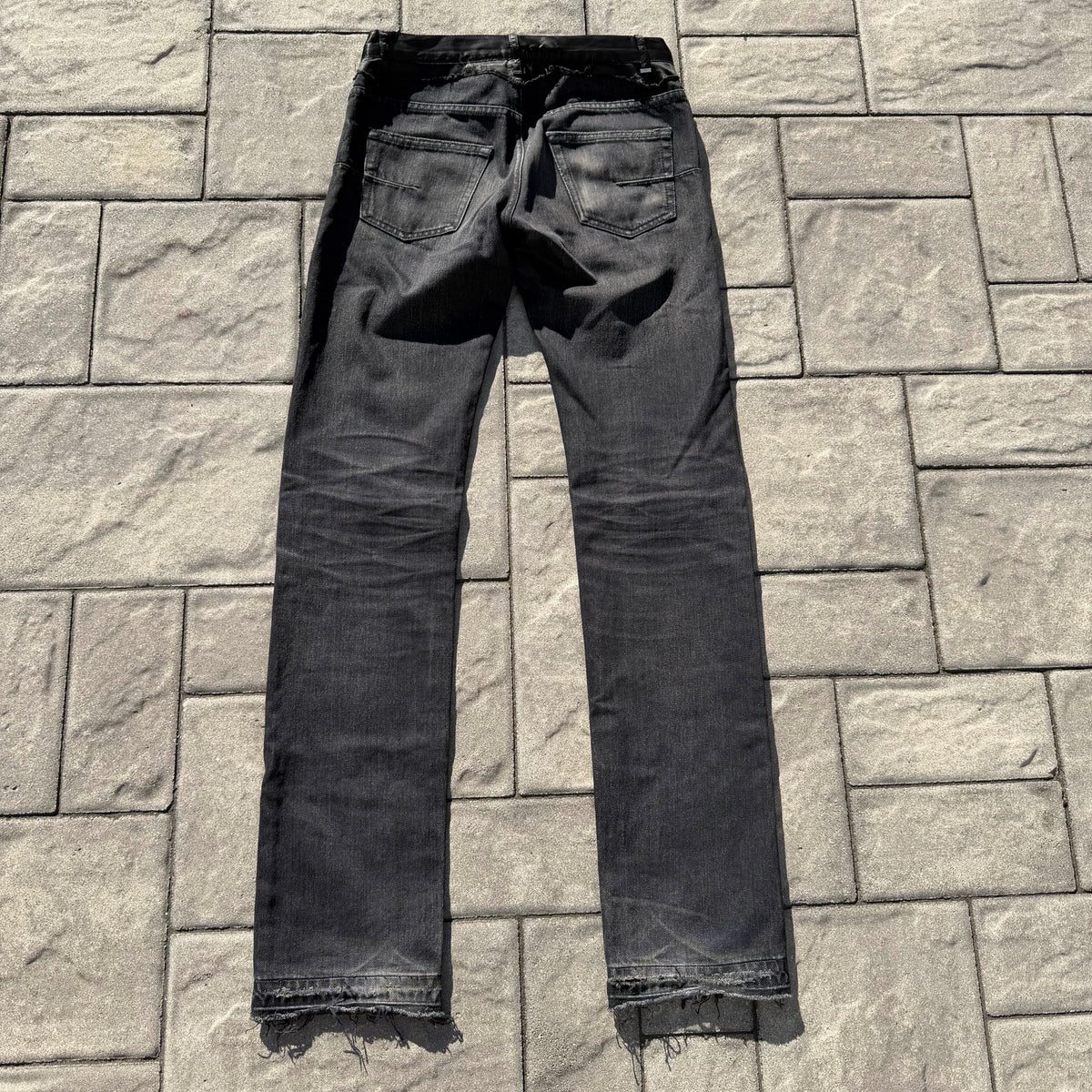 AW06 Dior Homme Satin Cummerbund Denim