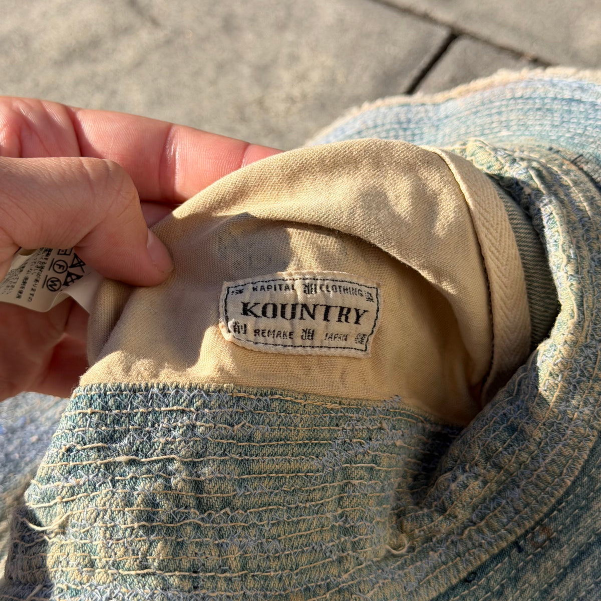 Kapital Old Man & The Sea Denim Bucket Hat