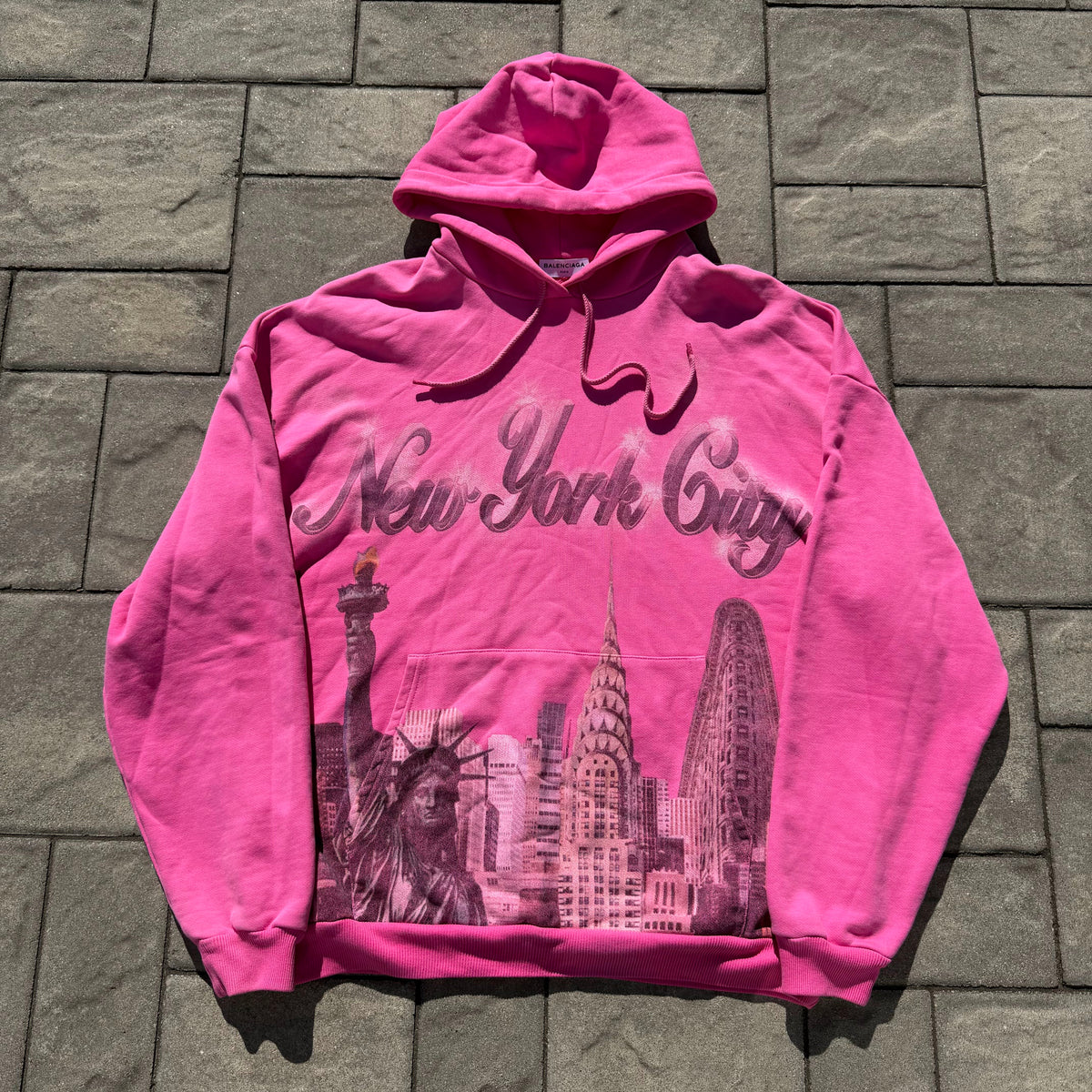 2017 Balenciaga Air Brush NYC Hoodie