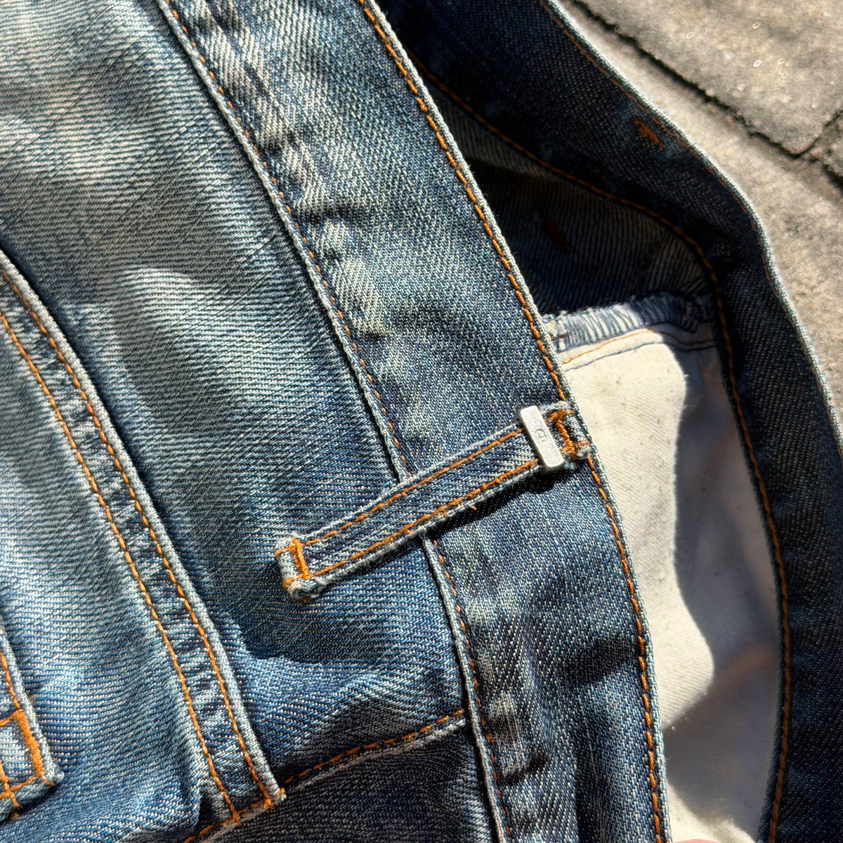AW08 Dior Homme Light Blue Faded Denim
