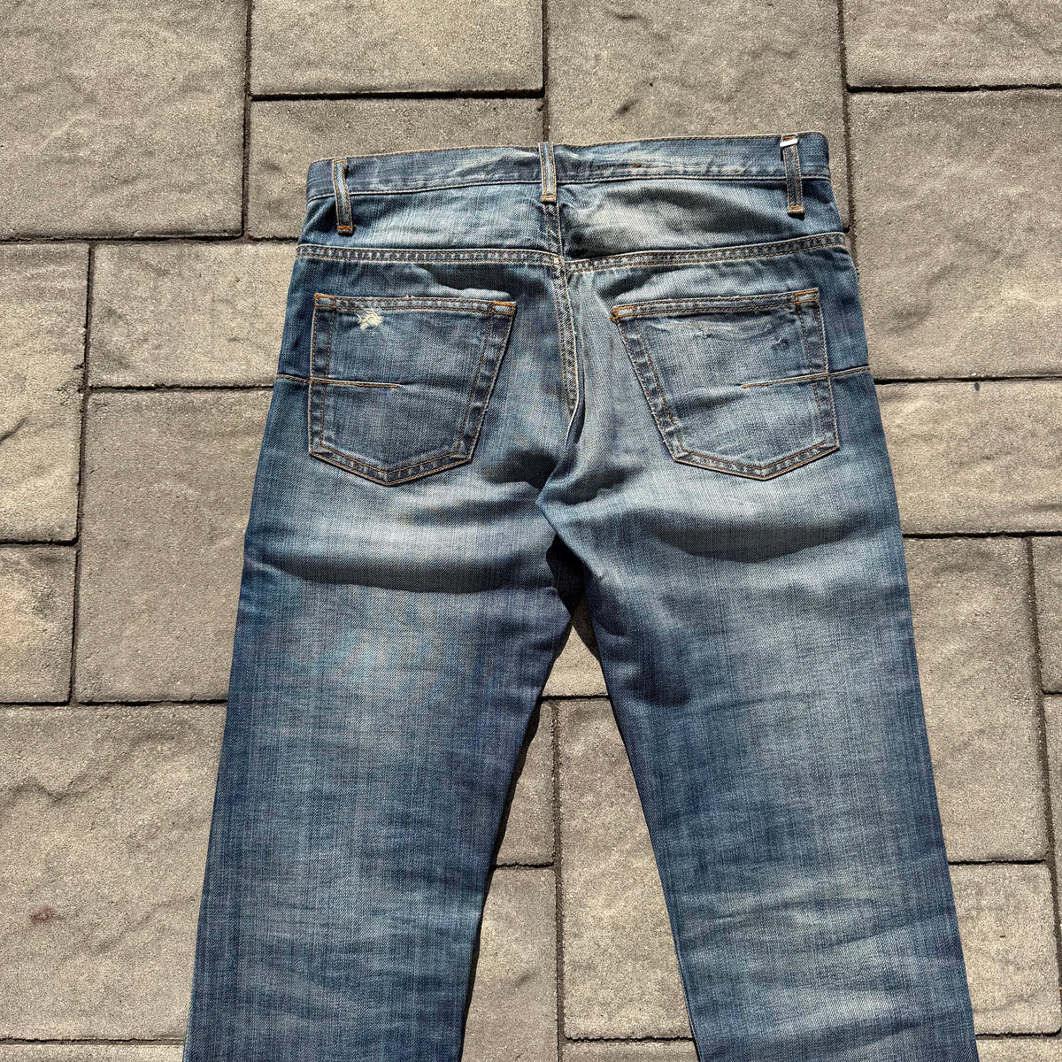 AW08 Dior Homme Light Blue Faded Denim