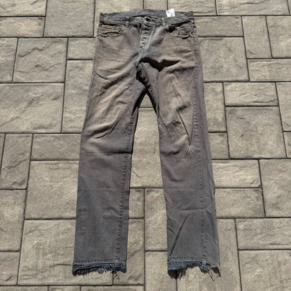 FW06 Rick Owens Grey Wash Detroit Cut Denim